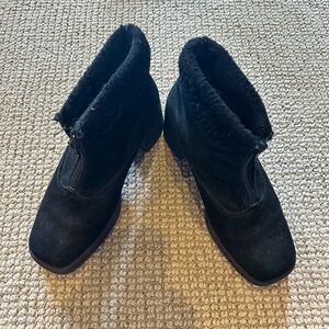 Black Suede Ankle Boots